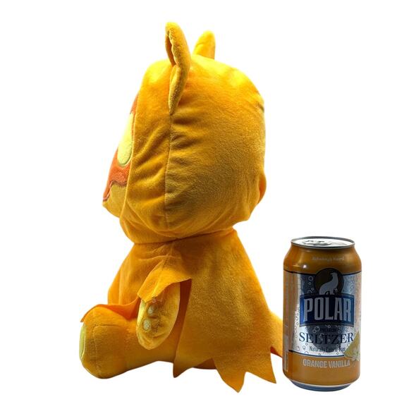 Orange Ghost Face Kitty Cat Plush by STEELWITHTEEETH, EUC - Rare Discontinued - Picture 5 of 6